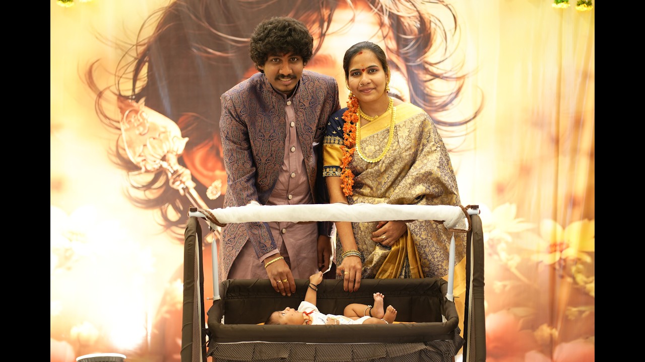 Cradle ceremoney of Velan Kishore Goud