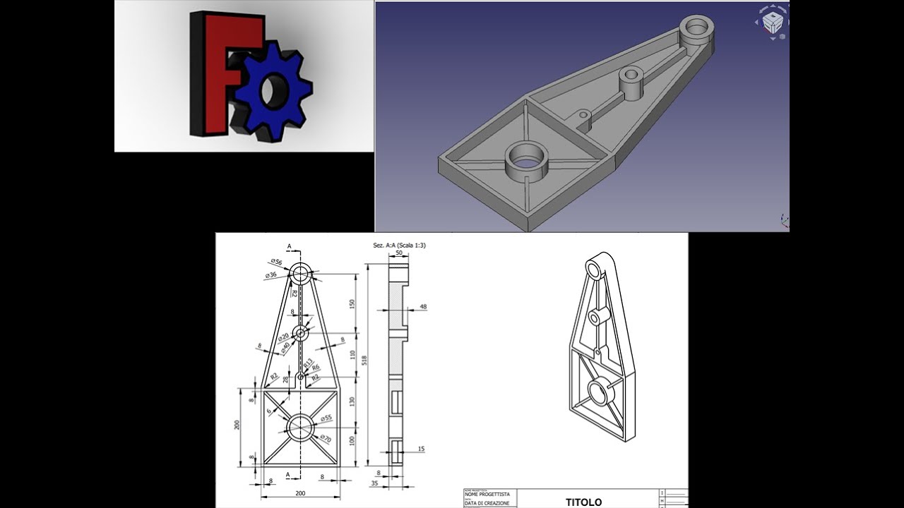 FreeCad [0.20] Tutorial   Lezione 2