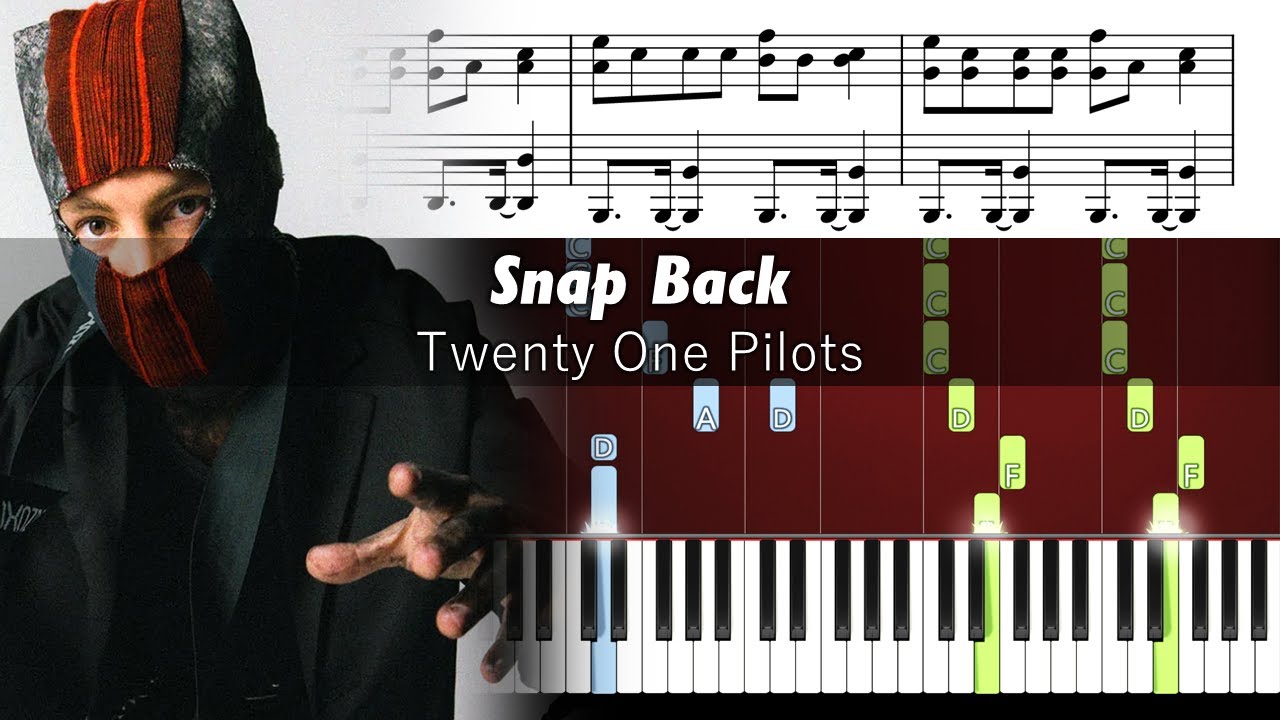 Twenty One Pilots - Snap Back - Piano Tutorial with Sheet Music