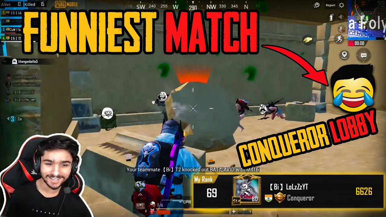 THIS IS HOW LoLzZz REACHED 69 RANK IN ASIA CONQUEROR | PUBG MOBILE FUNNY HIGHLIGHTS