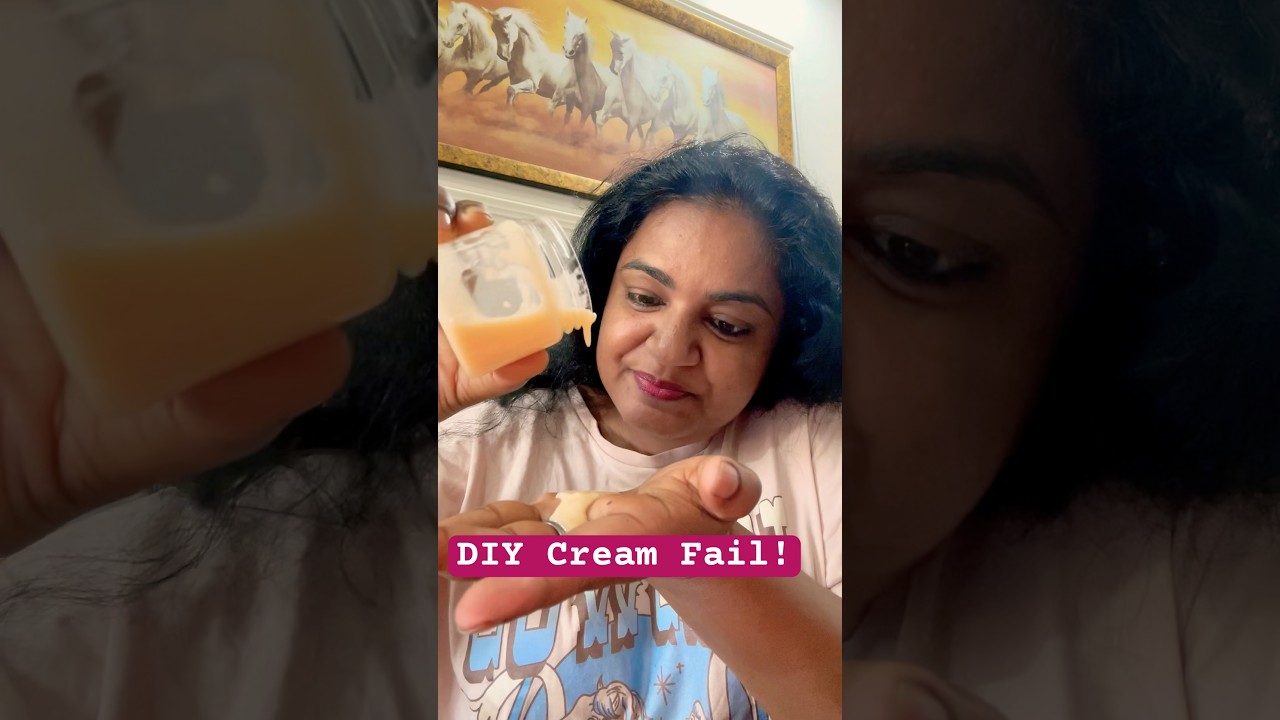 DIY fail| Homemade cream 