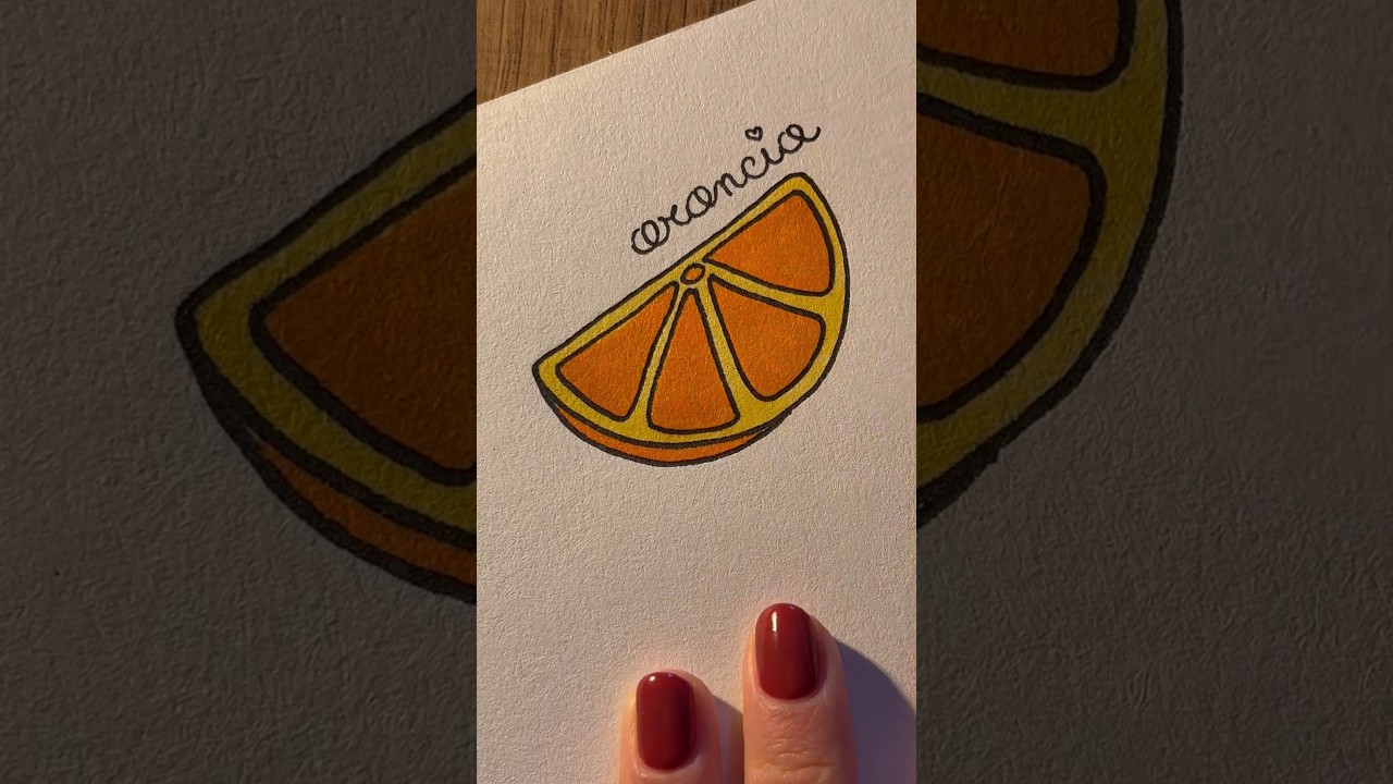 Ho bisogno di una vacanza #drawing #coloring #disegno #arancia #asmr #scarabocchio #art