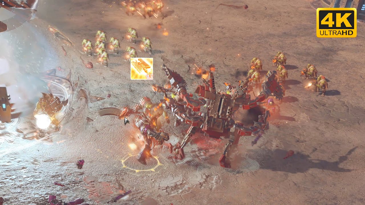 CLASSIC BATTLE! Space Marines vs Orks - Direct Strike Mod - Cinematic Video - Dawn Of War 3