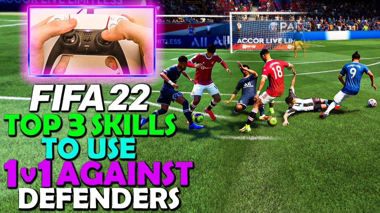 FIFA 22 TOP 3 Skill Moves for BEATING DEFENDERS | How to TAKE ON DEFENDERS in FIFA 22 | FIFA 22