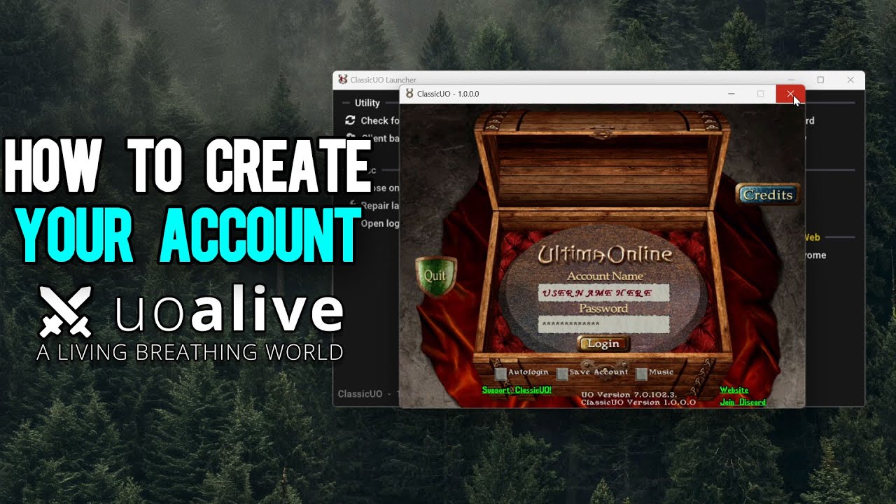 How to Create Your Ultima Online Account on UOAlive