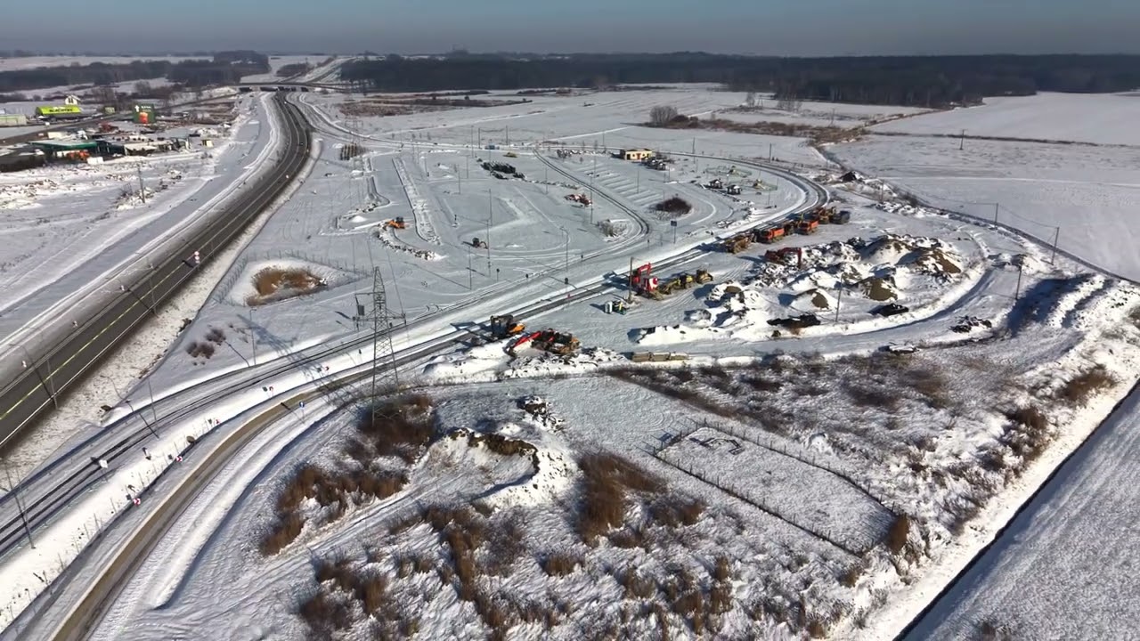 Droga S19 Sokołów Małopolski Północ – Jasionka – przelot dronem – styczeń 2026