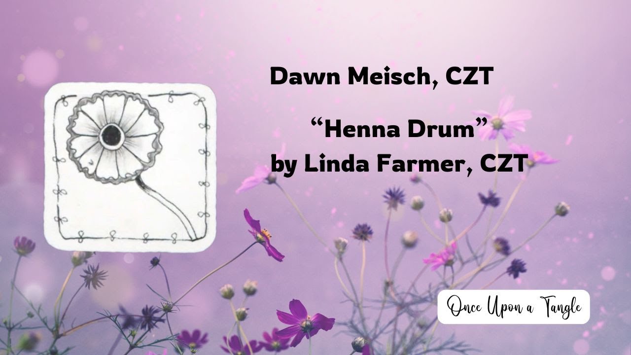 Friday Flowers - Henna Drum | Zentangle Pattern