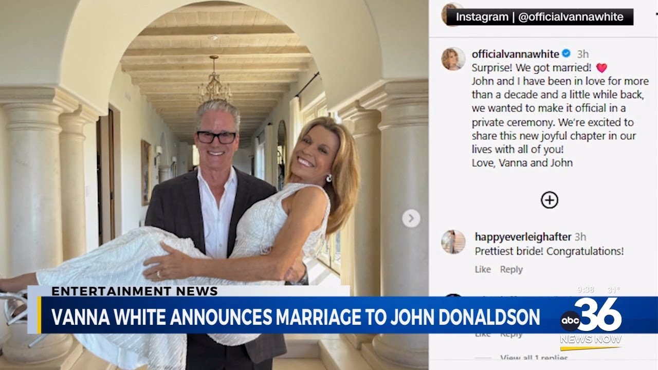 Vanna White marries longtime boyfriend John Donaldson in private ceremony