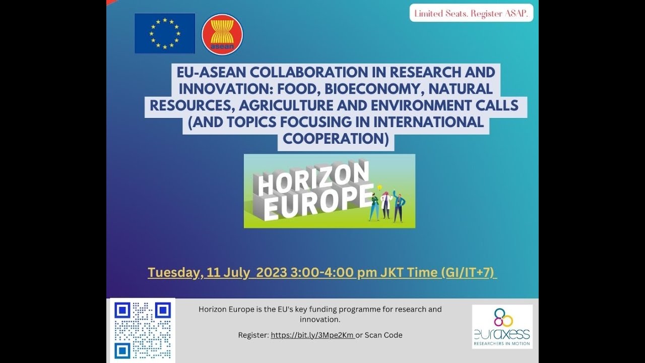 EU-ASEAN Collab in R&I: Opportunities in Food Science, Bioeconomy, Natural Resources and Agri-Tech