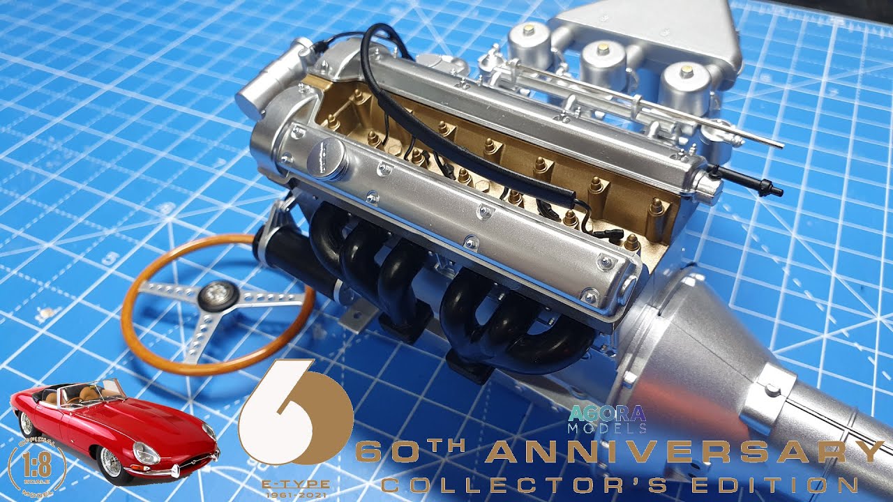Agora Models Build the 1961 E-Type Jaguar 1:8 Scale - Pack 1 - Stages 1-7