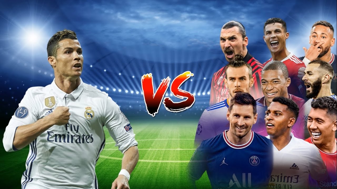 🔥Ronaldo VS 13 Football Players💪