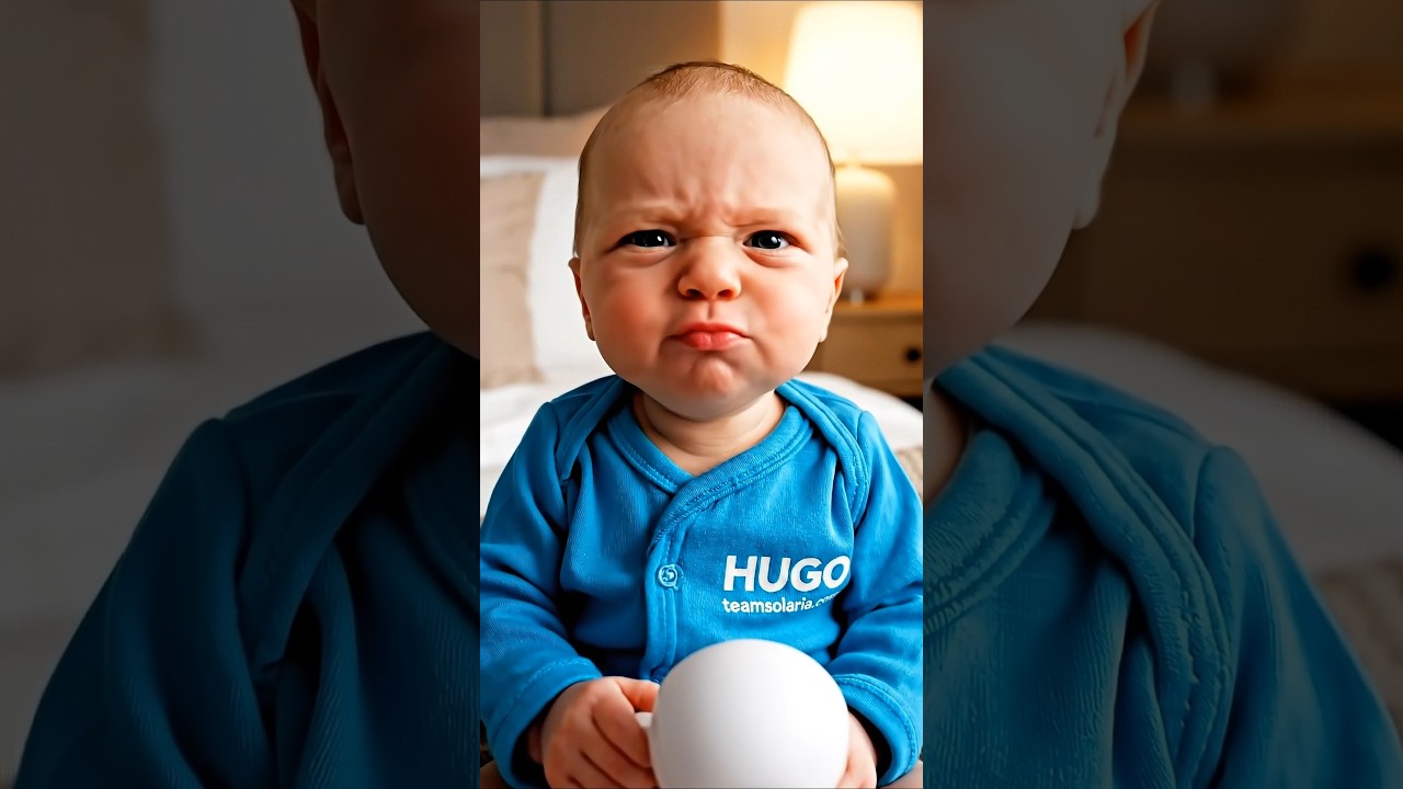 B&eacute;b&eacute; Hugo monte le son du babyphone &agrave; fond #teamsolaria #bebe #ia #hugo #drole