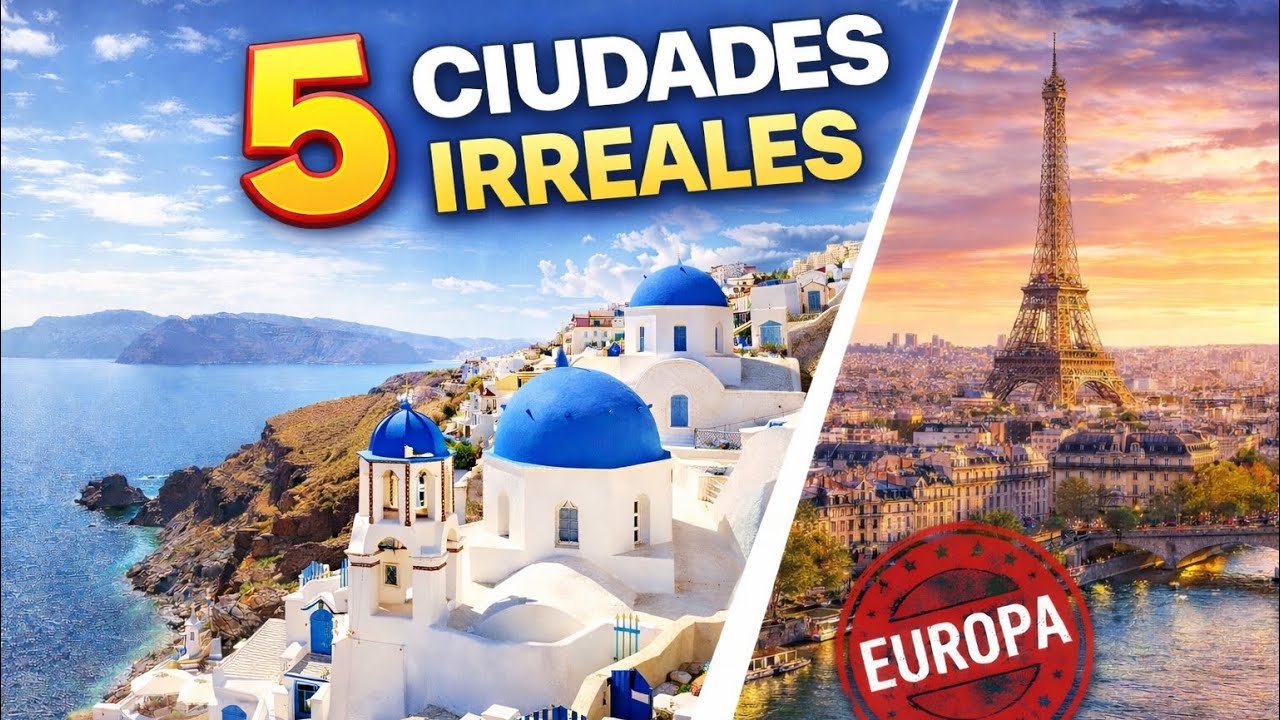 TOP 5 CIUDADES IMPERDIBLES de EUROPA