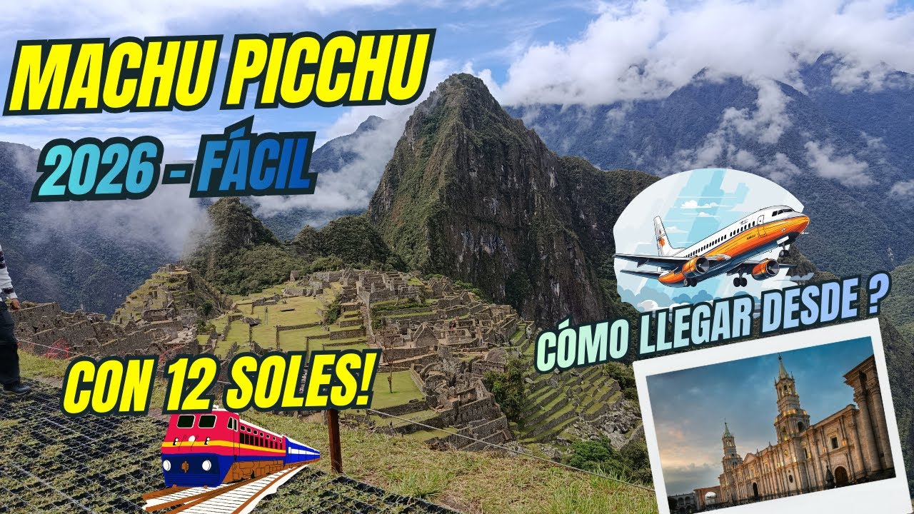 Cómo llegar a Machu Picchu DESDE AREQUIPA 🌋✈ 🗺🌏COSTOS 2026 - SIN TOUR  🤩 Perú