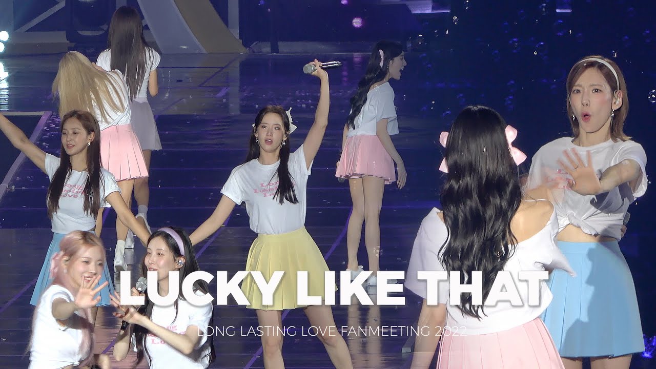 소녀시대 Lucky Like That 4K 직캠ㅣLong Lasting Love Fanmeeting 220903