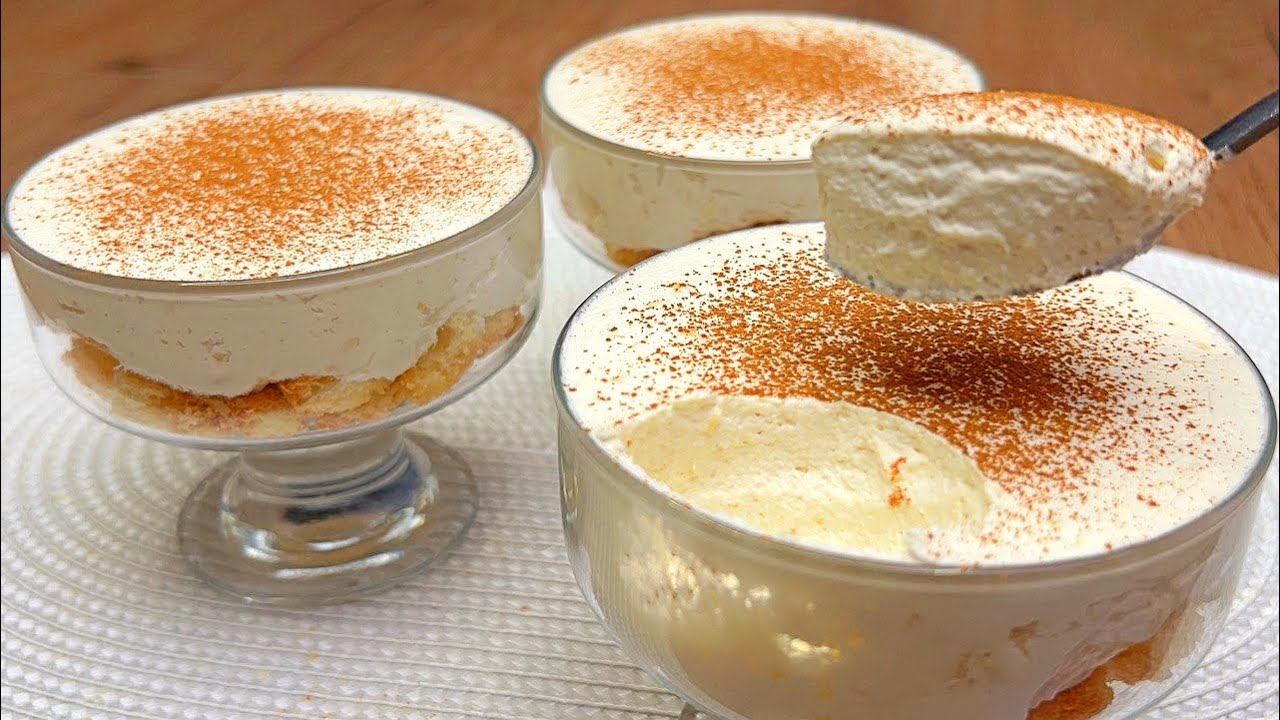 Самый вкусный домашний десерт за 5 минут, который все ищут! Нет выпечки или желатина!