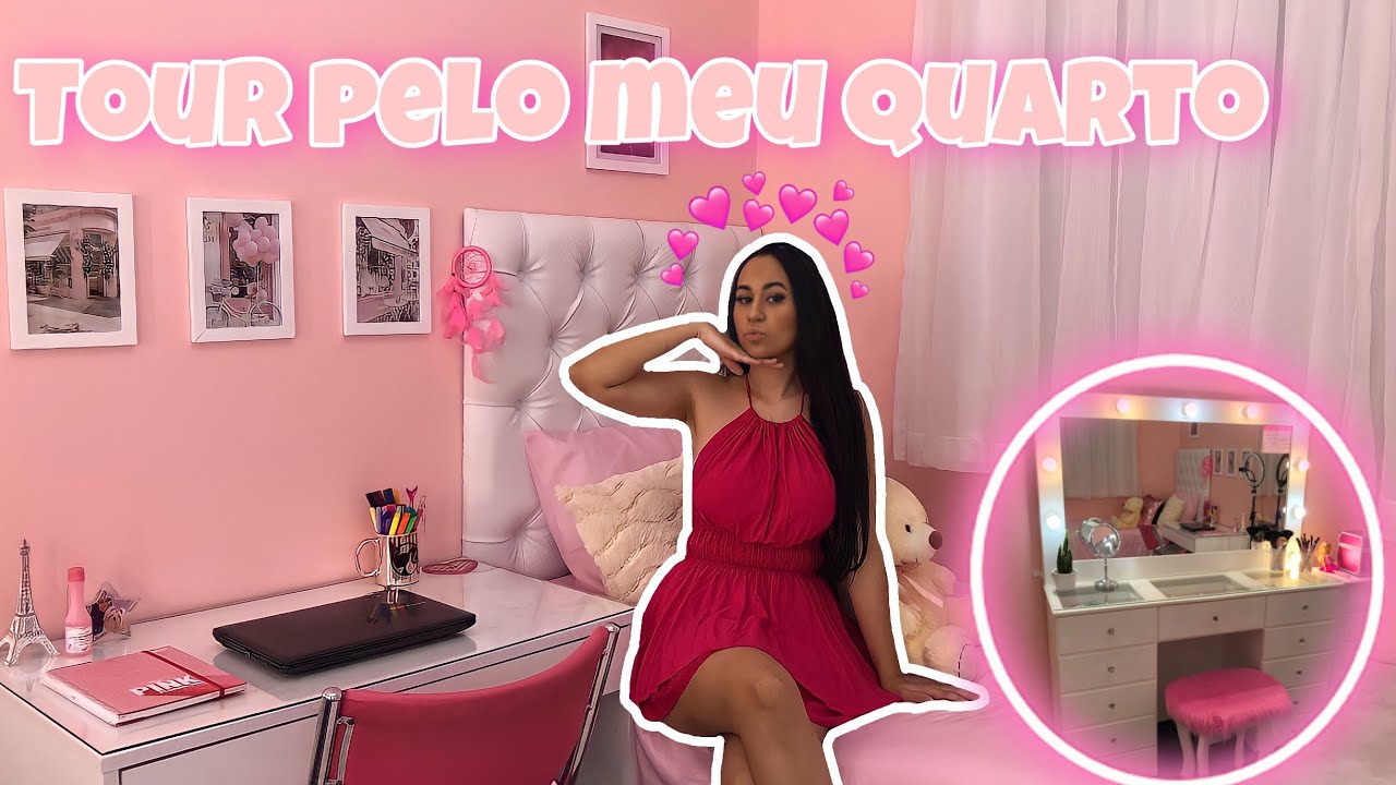 TOUR PELO MEU QUARTO ROSA