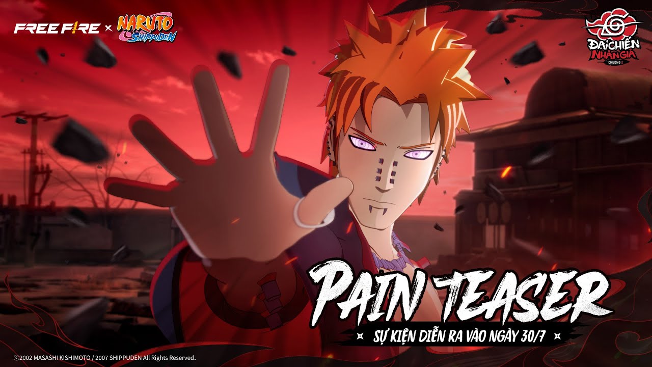 Free Fire x Naruto Shippuden | Nhân vật tiếp theo xuất hiện 🔥🔥🔥Pain Thiên Đạo 🥷🥷🥷