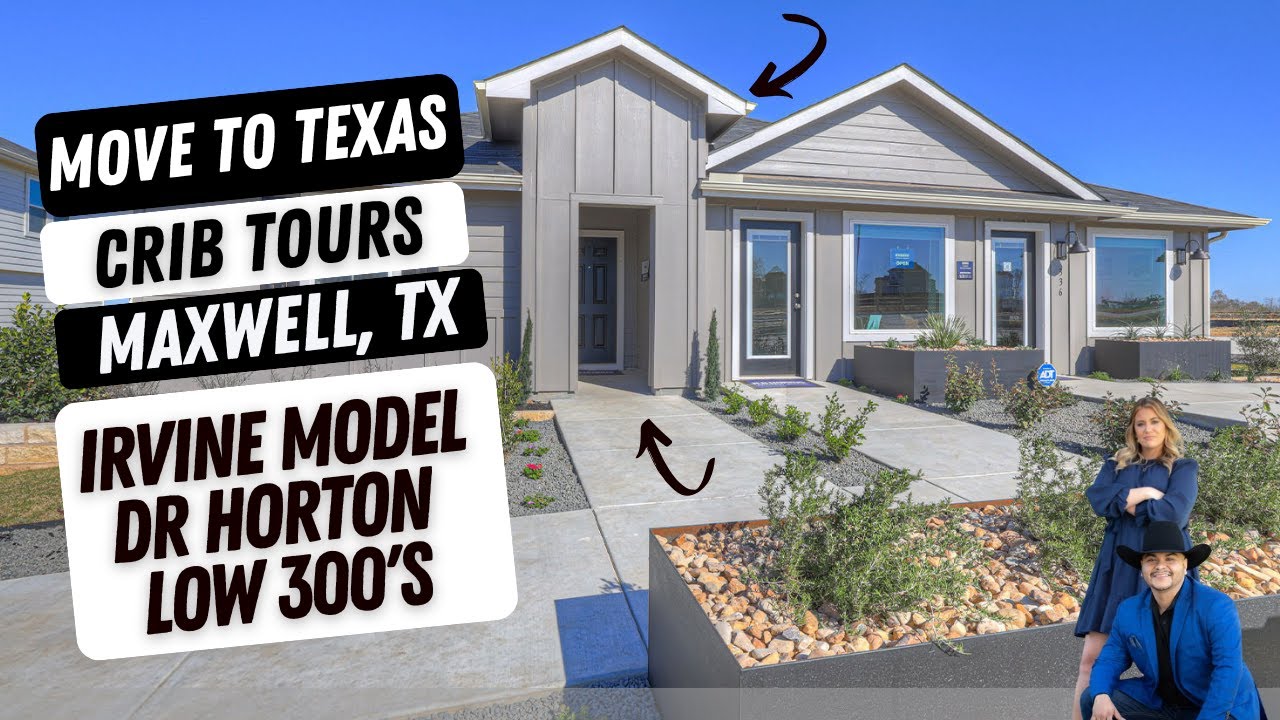 🏡 The Irvine Floor Plan | 4-Bedroom New Home in Maxwell, TX | Modern Farmhouse Tour 🚪