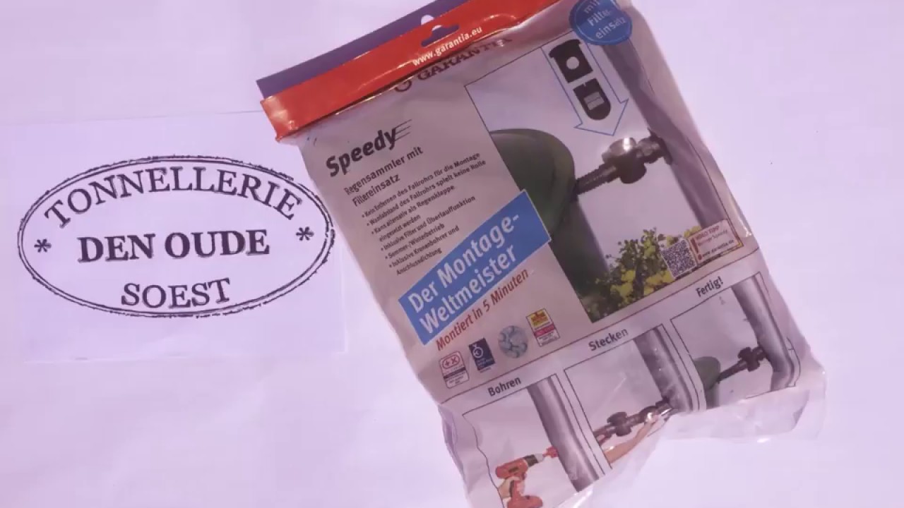 Installatie Speedy vulautomaat voor regenton