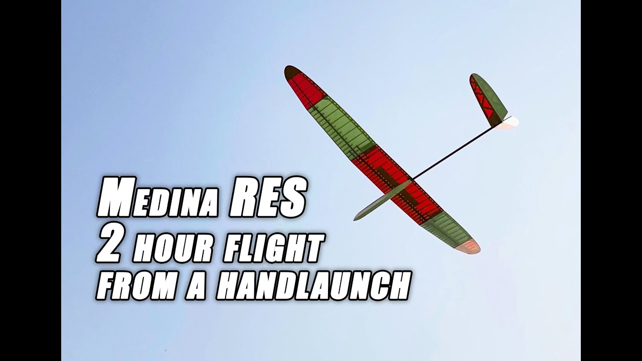 MEDINA RES Glider - 2 hour flight from a hand launch