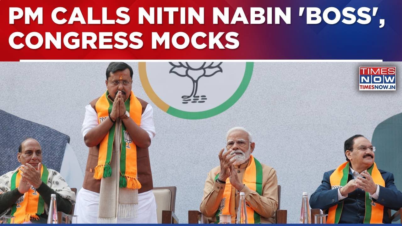 PM Modi Calls New BJP President Nitin Nabin His 'Boss', Congress Mocks, BJP Strikes Back | WATCH