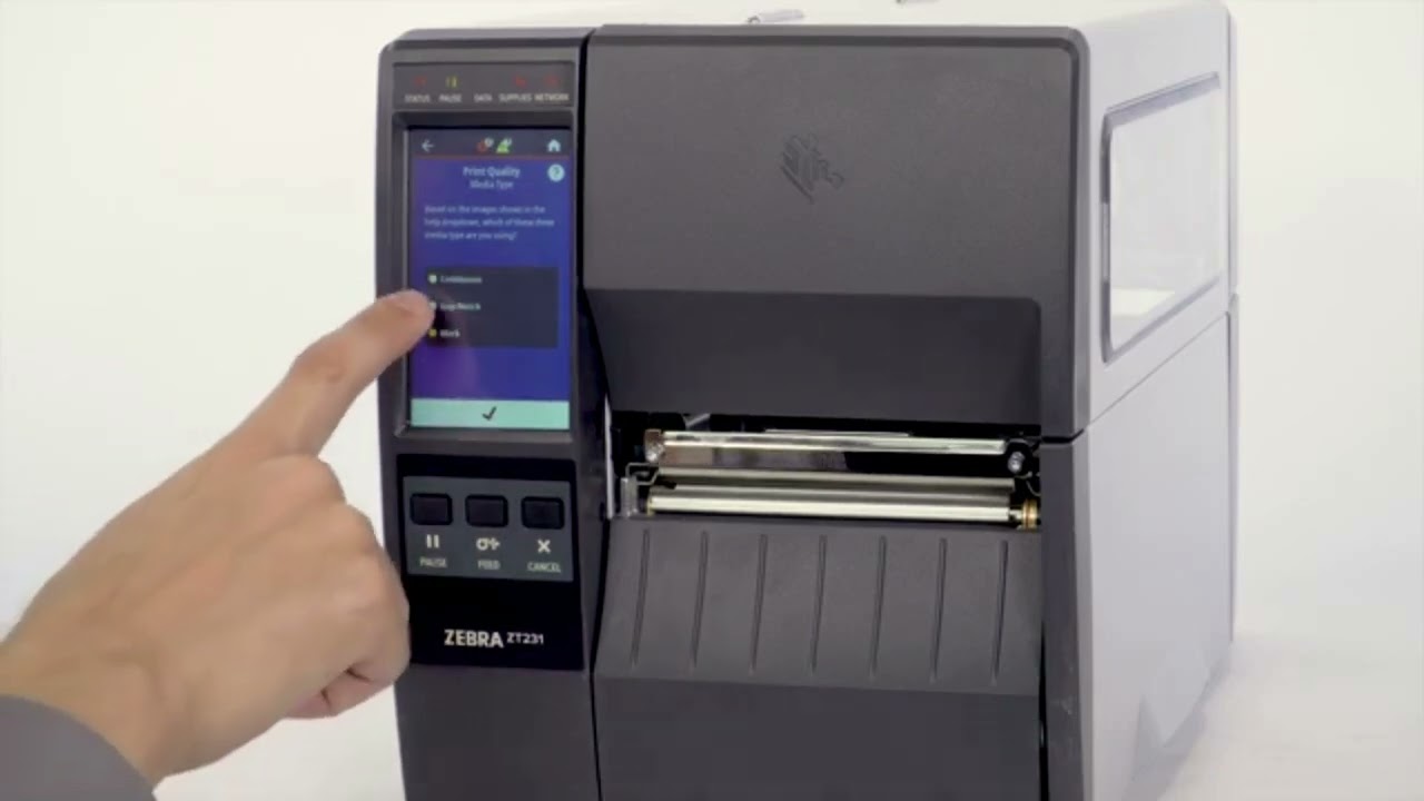 zebra zt231 how to auto-calibrate printer