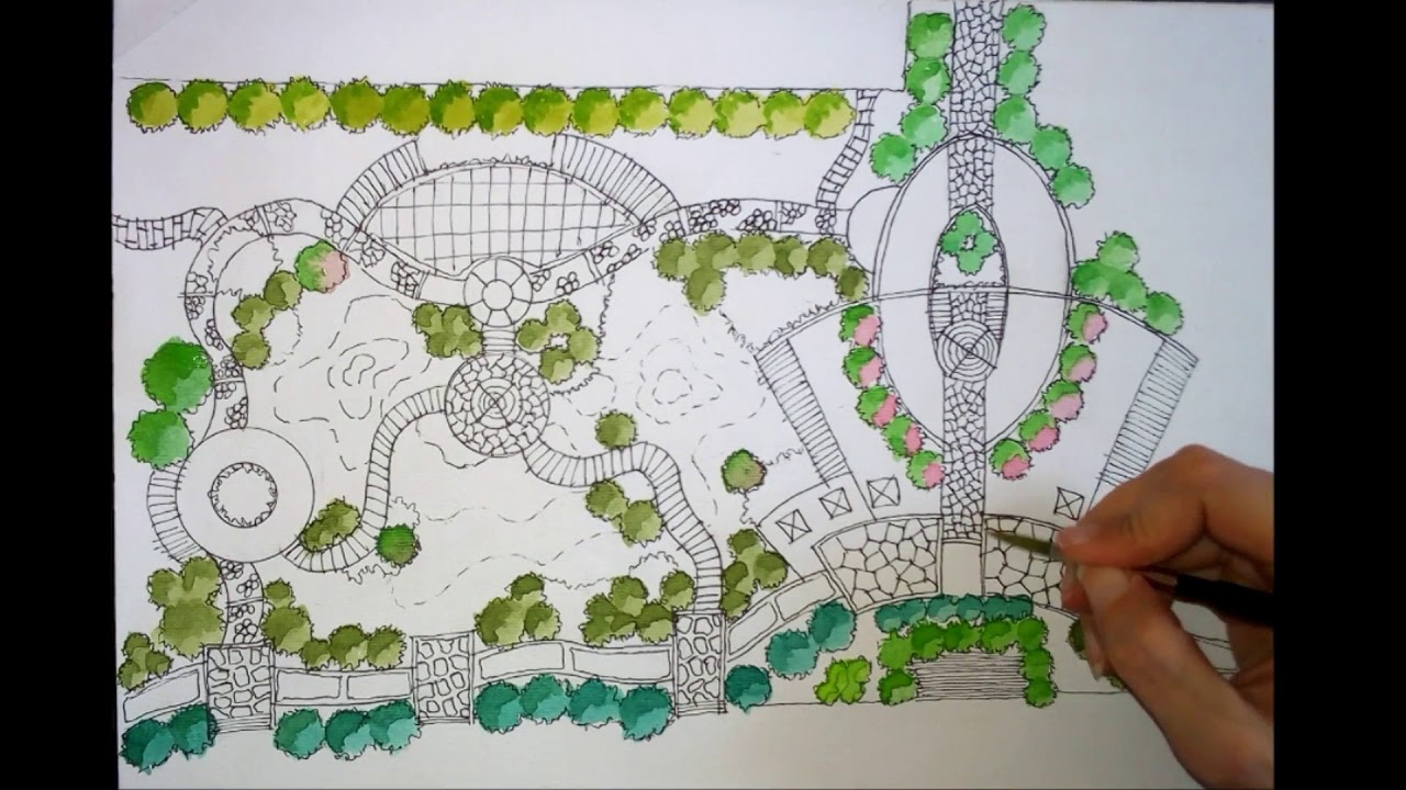 water color presentation 4 الاظهار بالالوان المائية