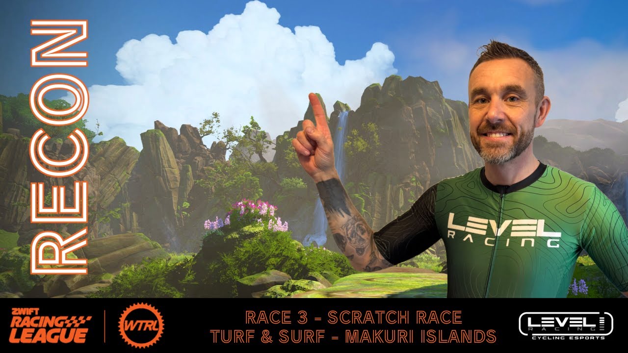 WTRL Zwift Racing League — этап 3, разведка для C и D — гонка без правил — газон и сёрфинг на ост...