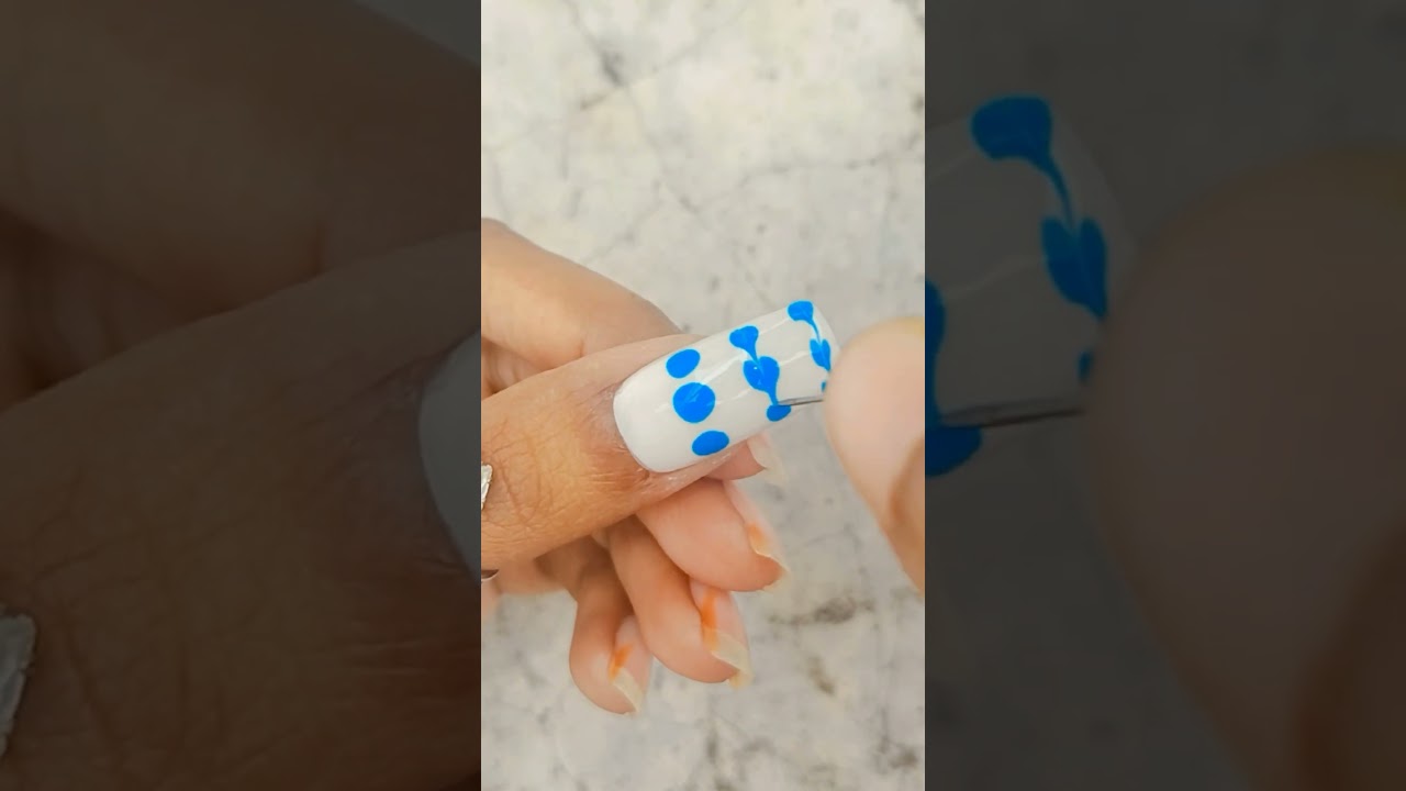 easy nails arts 🥀💅🏻🌺 trending nails arts at home 🏡✨💅🏻 ll 
