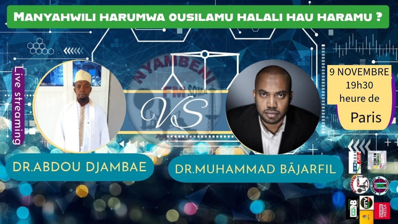 DEBAT: Dr Mohamed Bajrafil VS Dr Salim Djambae/// Manyahwili harumwa ousilam (09/11/2024)