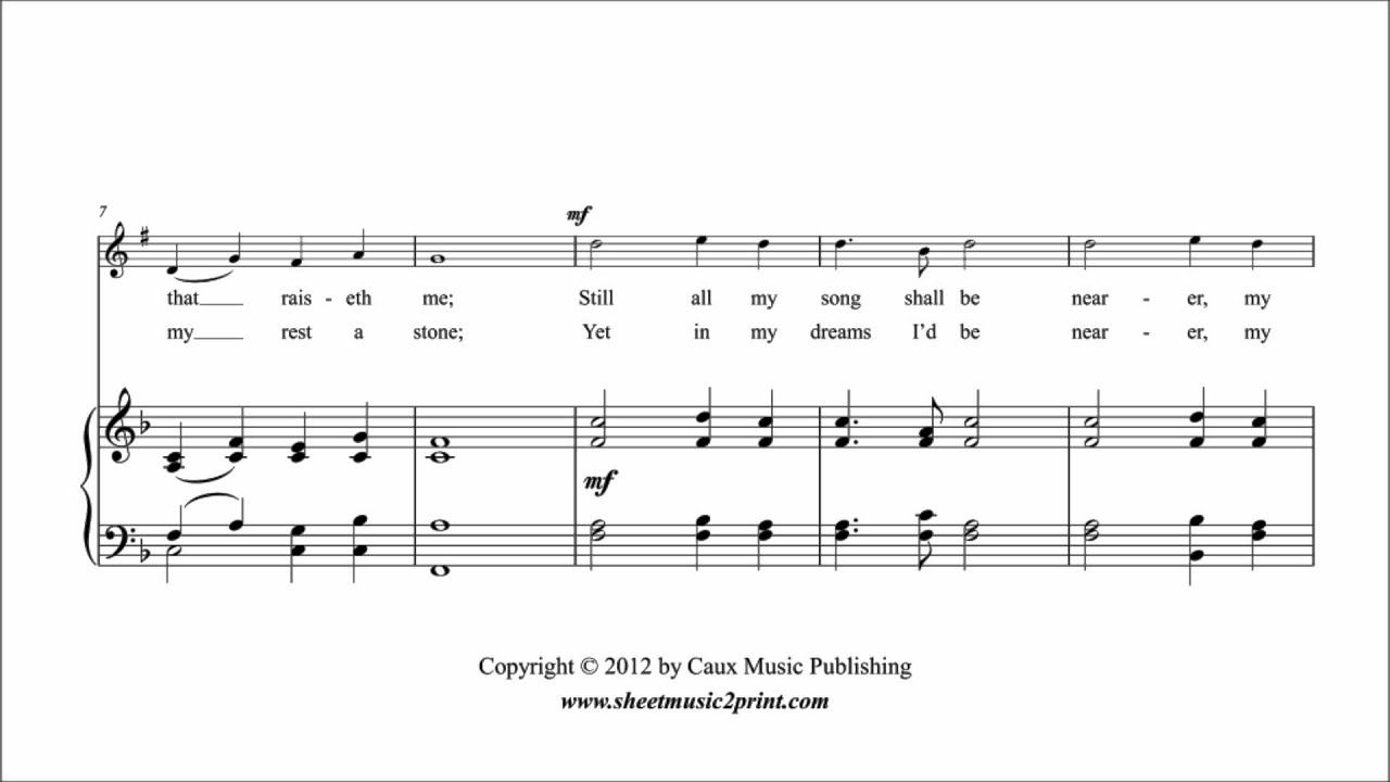 Nearer, my God, to Thee - Clarinet