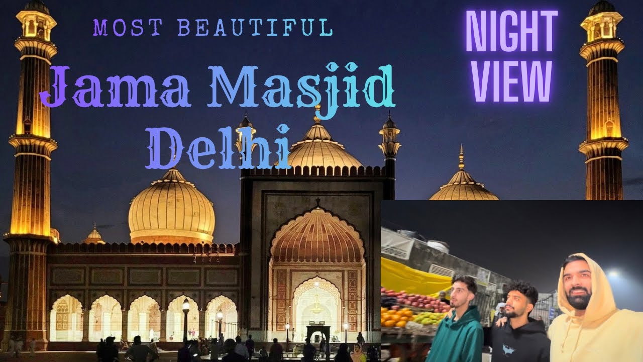Going to Jama Masjid Delhi and Exploring Jama Market😮🕌 Best night view❤️🧿