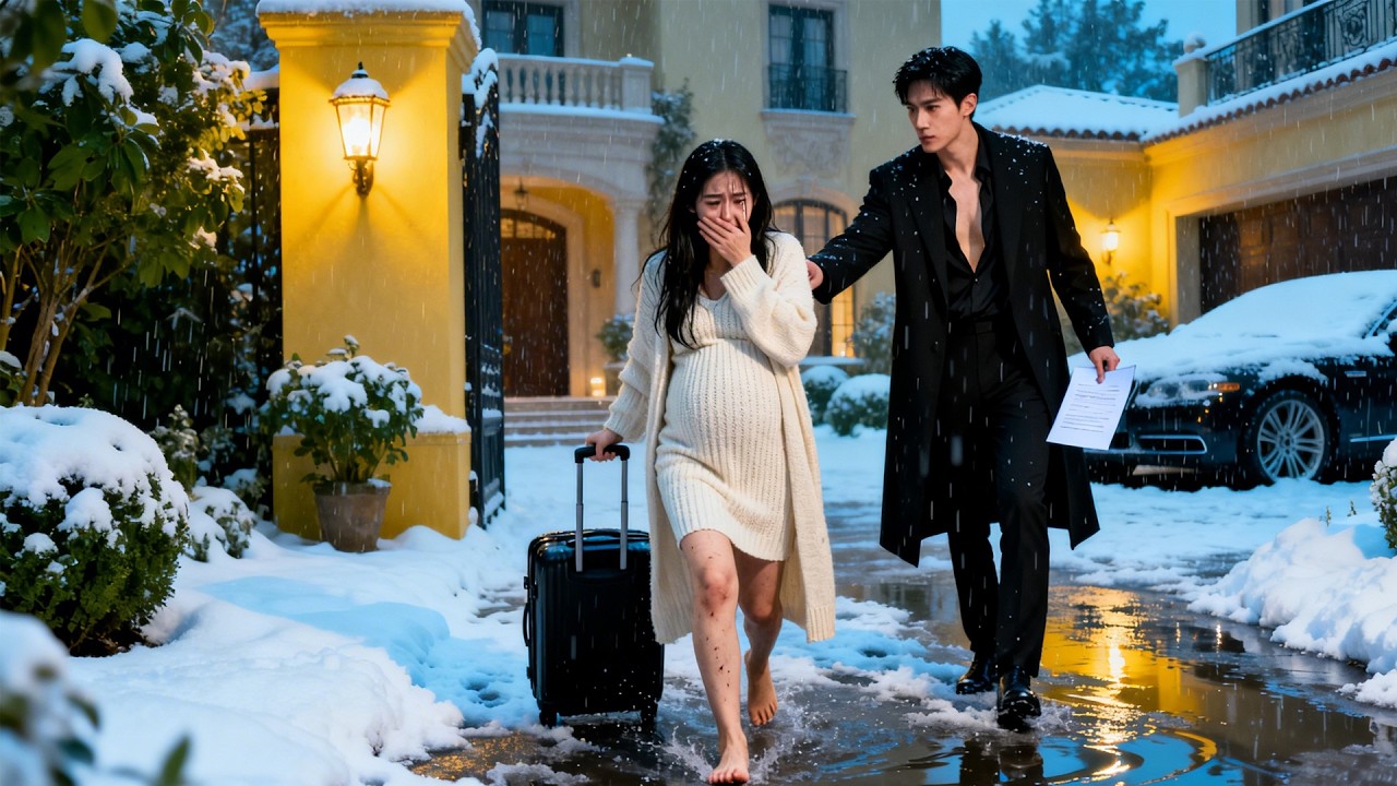 💔 Acusada injustamente, él la empujó en la lluvia. Se fue con su hijo, él se arrepintió.