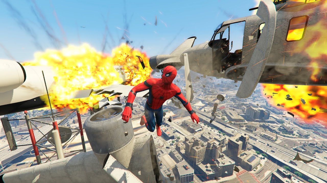 GTA 5 Epic Plane Crashes & Spiderman Ragdolls Ep.42 (Euphoria Physics | Funny Moments)