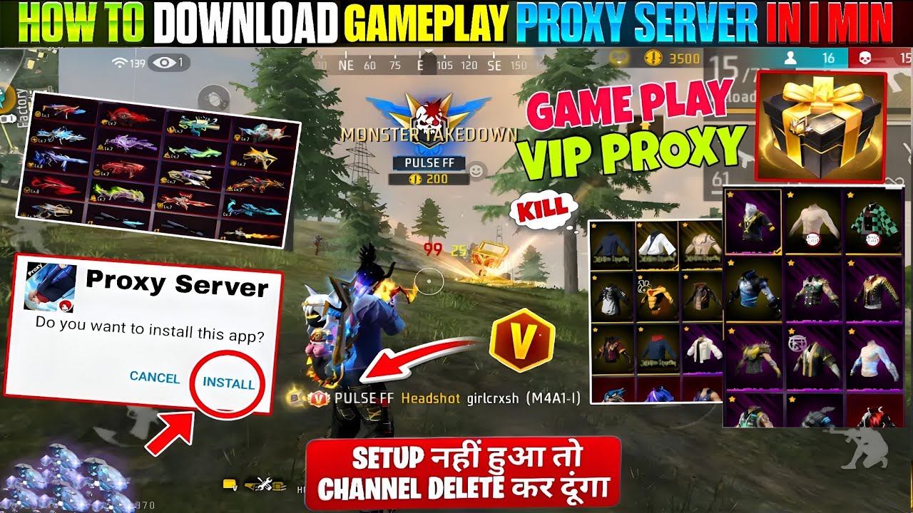 *OB53* V-Vip Proxy Server Download ( 100% Working )🥳💥Download Free Fire Vip Proxy Server in 1 Minute