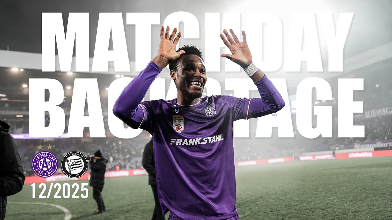 Matchday Backstage: Austria Wien - Sturm Graz 3:1 (12/2025) #faklive #violatv
