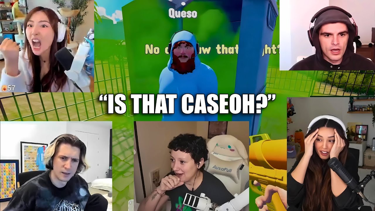 Streamers React to CaseOh Appearing in Waterpark Simulator