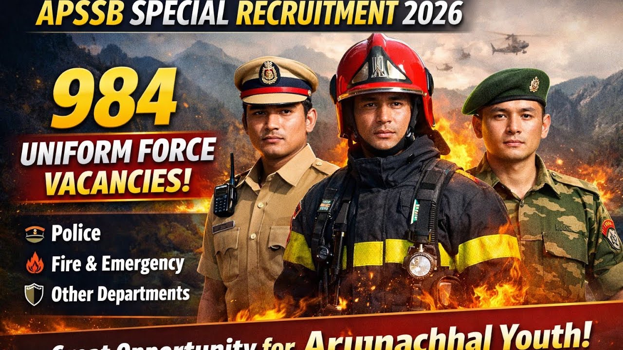 Apssb special recruitment 984 post uniform forces | iss saal ka sabse bara opportunity #apssb #irbn