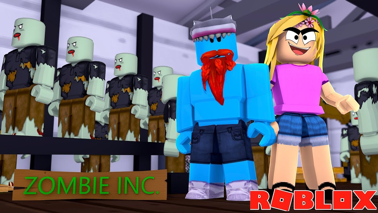 WELCOME TO MY ZOMBIE FACTORY !!! Sharky Roblox w/ Little Kelly