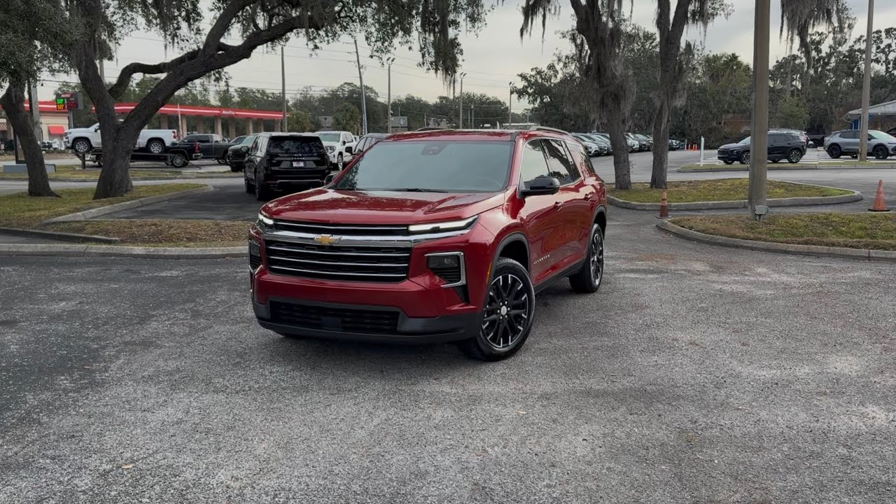 ПЕРВЫЙ ВЗГЛЯД! | Chevrolet Traverse LT 2026 года в ярко-красном цвете