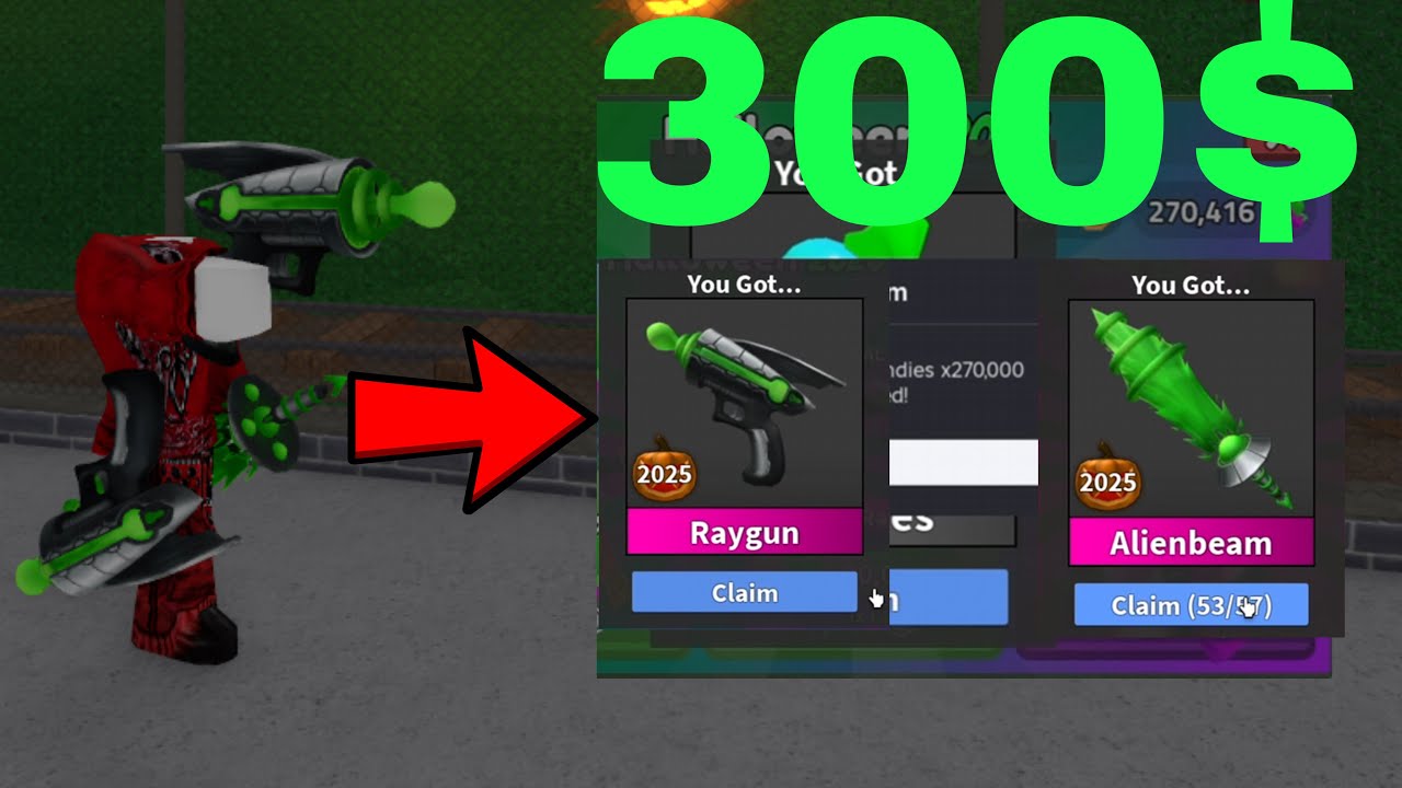 MM2 300$ HALLOWEEN SHOPPING SPREE (Murder Mystery 2)