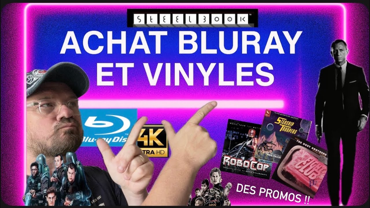 ACHATS BLURAY, STEELBOOK, 4K EN PROMO !! • JE SORS MES JOKERS 😁 • DES BO CULTES EN VINYLE • PRÊTS ?