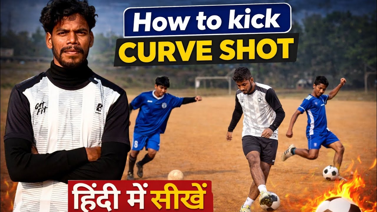 How to Kick a Perfect Curve Shot | Curve Shot Kaise mare  | curve shot | Minj Football 