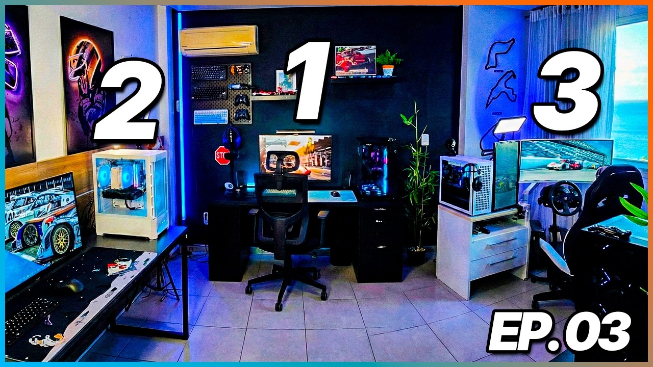O SETUP DELE TEM 3 PCs MUITO BRABOS! 😱 DUELO DE SETUPS EP. 03