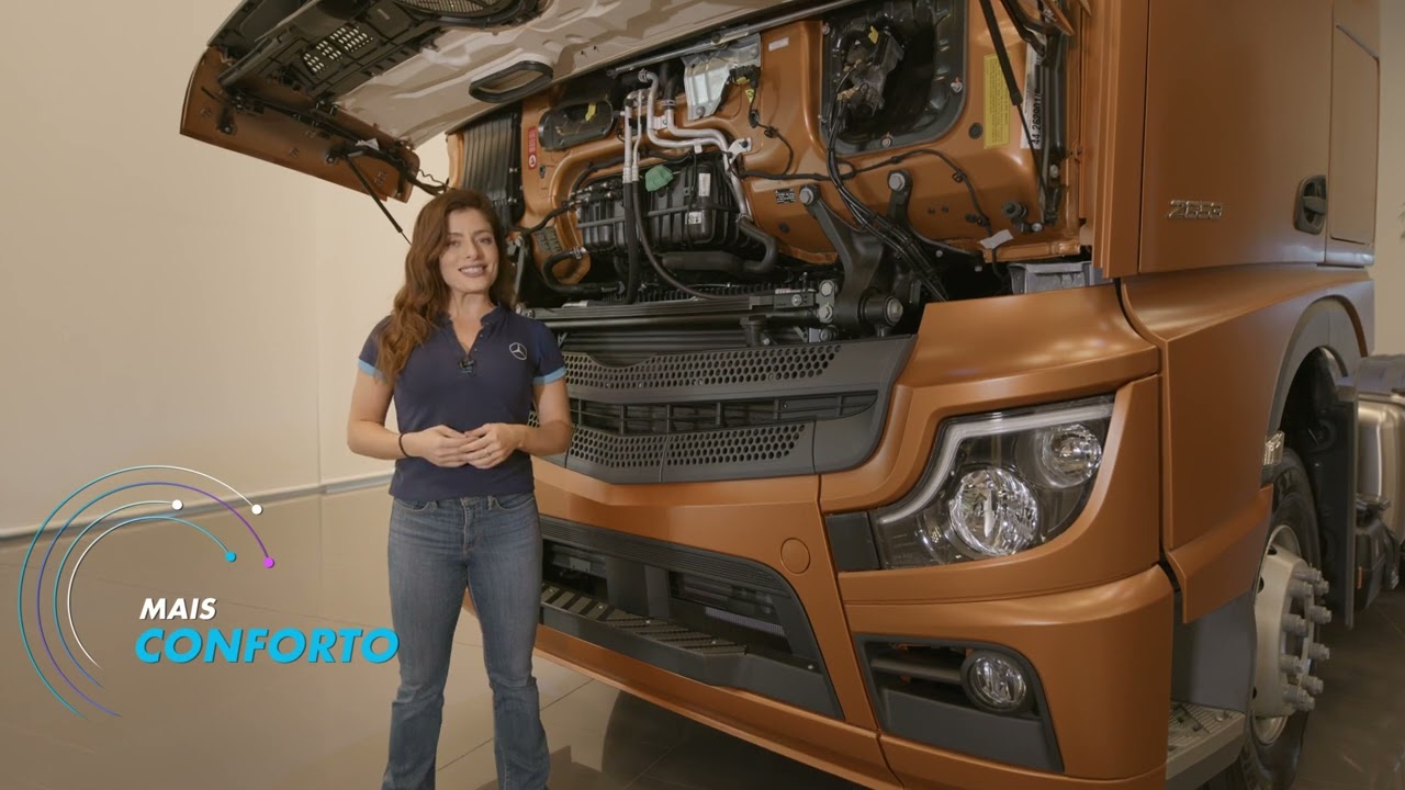 Actros 2024: 24 motivos - Nova tubulação do ar-condicionado