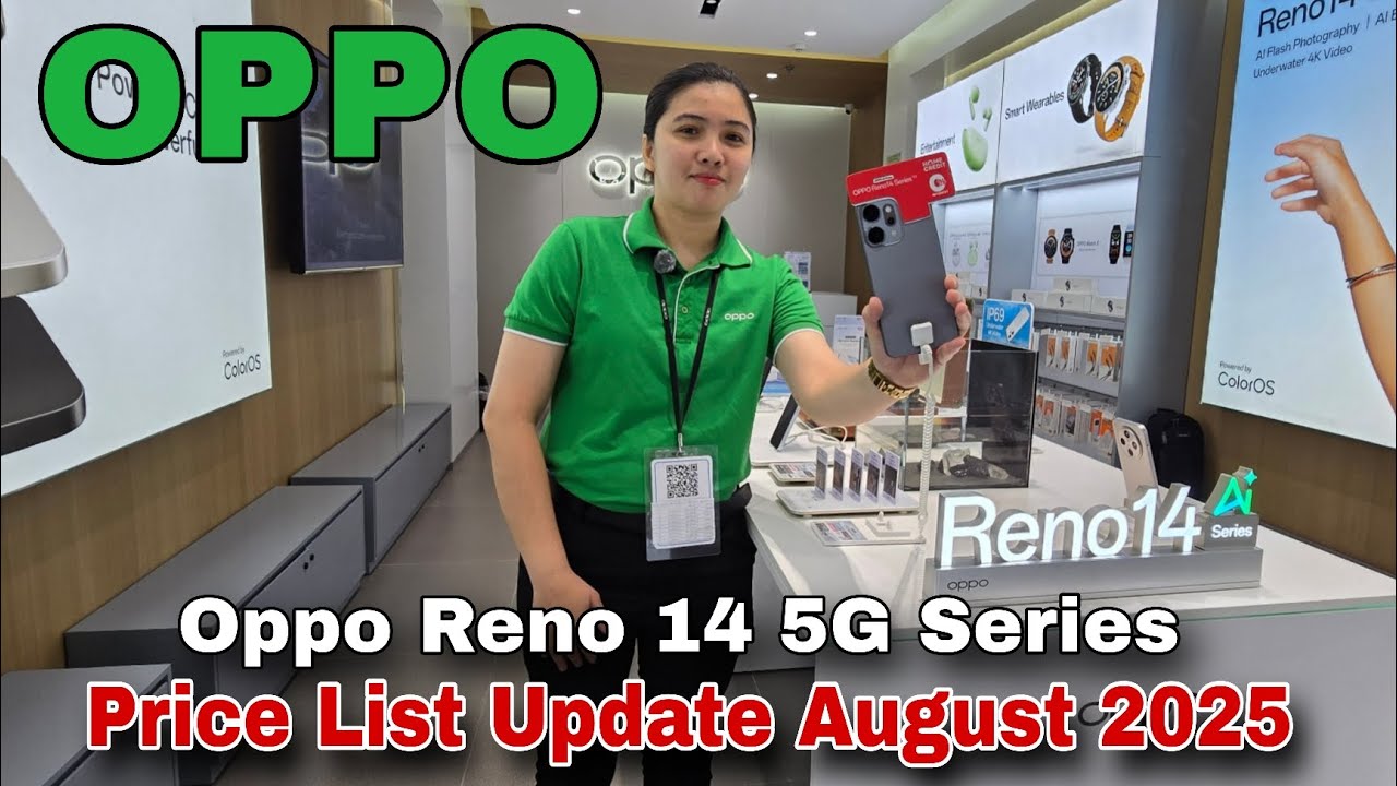 OPPO Reno 14 5G Series | Oppo A Series | Oppo Pad 2 | Oppo Find X8 | Price List Update August 2025