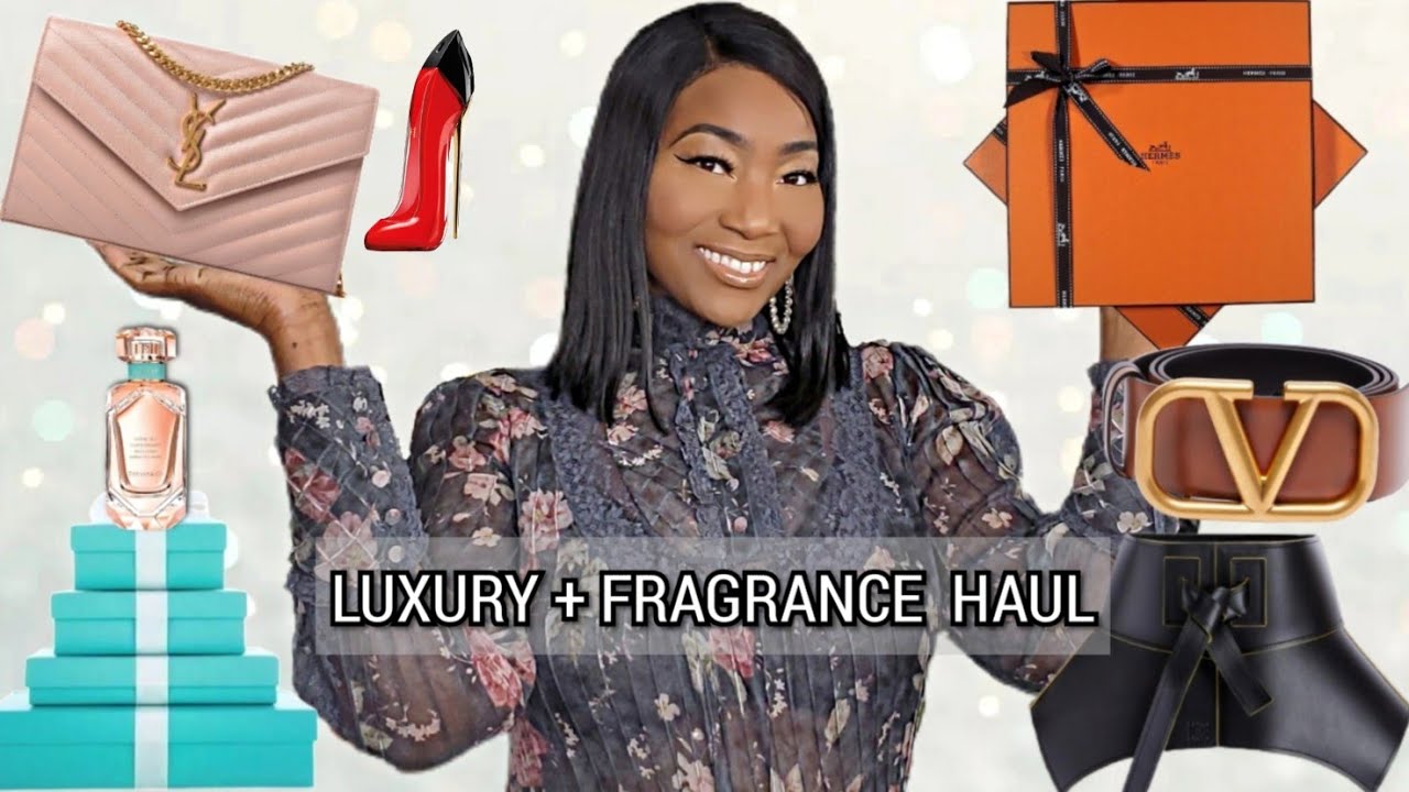 LUXURY HAUL| PERFUME, LOEWE OBI BELT, VALENTINO V LOGO BELT, YSL, HERMES, TIFFANY &CO| AI THE GREAT