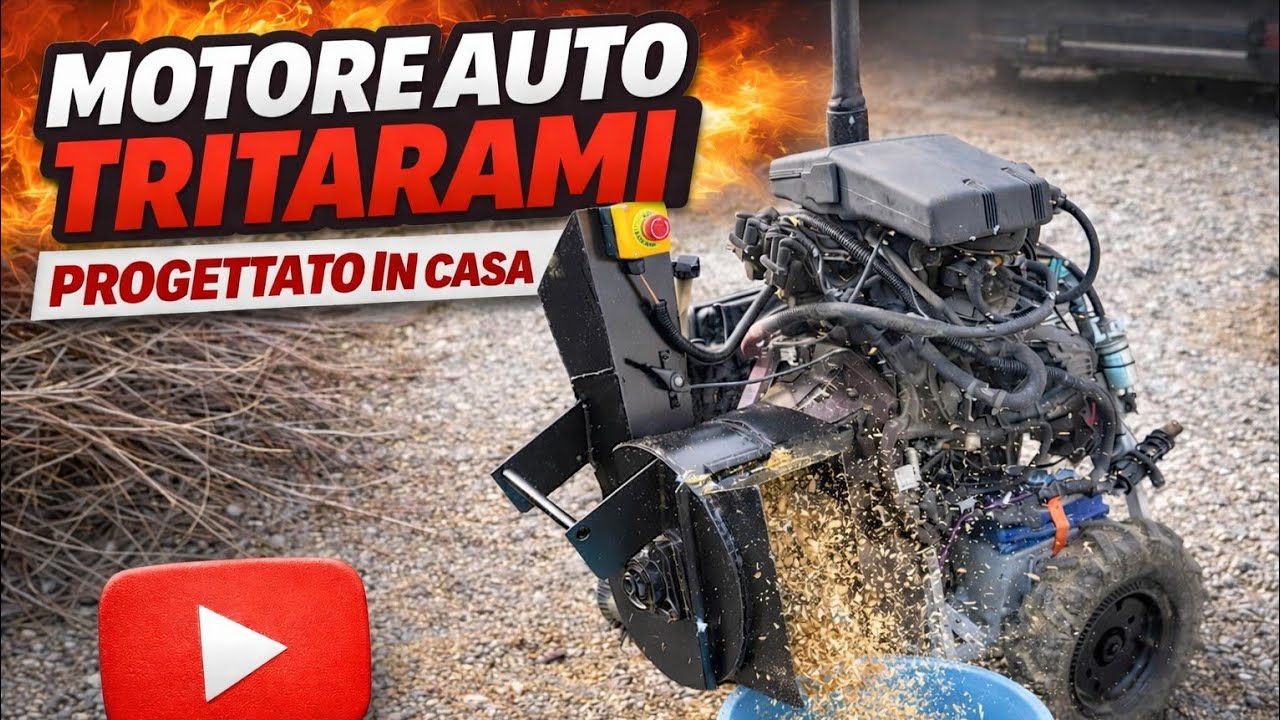 Cippatore fai da te - Wood chipper shredder