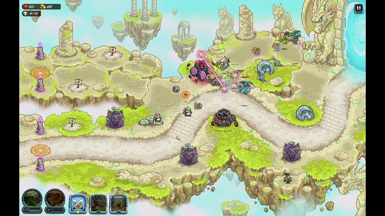 [Kingdom Rush 5 Alliance] Dragon Wars Level 36 Impossible difficulty 3 stars
